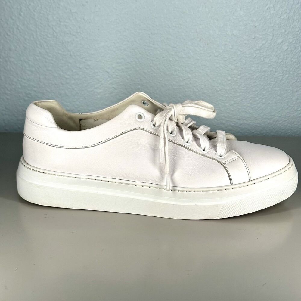 M.Gemi Shoes The Palestra Due White Leather Casual Shoes Size US 9.5 EU 40.5 - Picture 8 of 14